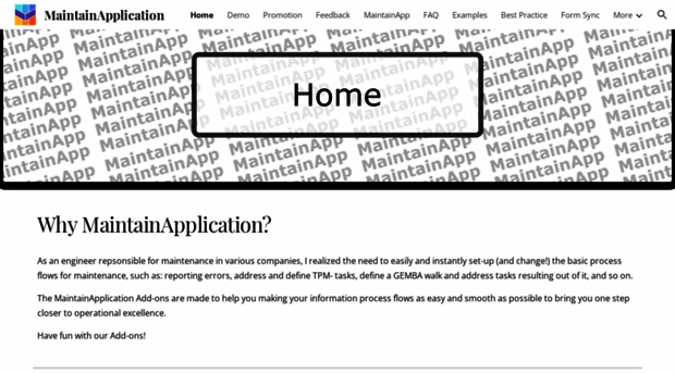 maintainapplication.com
