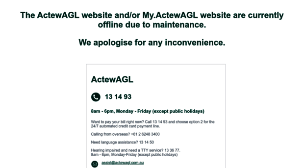 maintenance.actewagl.com.au