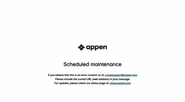 maintenance.appen.com