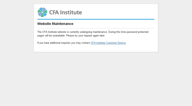 maintenance.cfainstitute.org