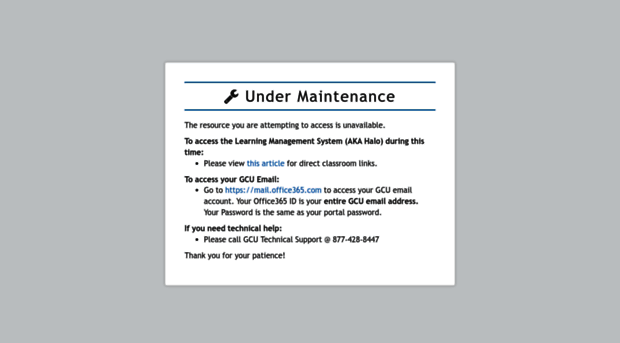 maintenance.gcu.edu