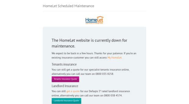 maintenance.homelet.co.uk