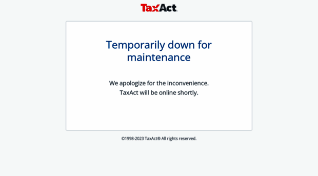 maintenance.taxact.com