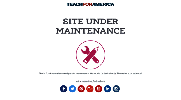 maintenance.teachforamerica.org