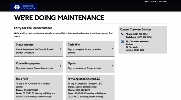 maintenance.tfl.gov.uk