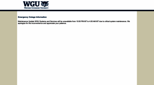 maintenance.wgu.edu