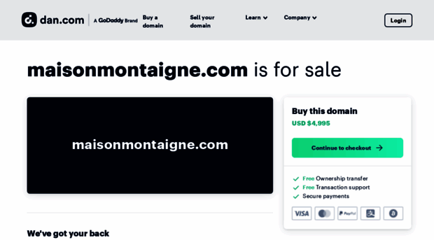 maisonmontaigne.com