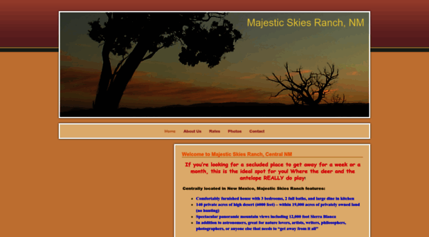 majesticskiesranch.com