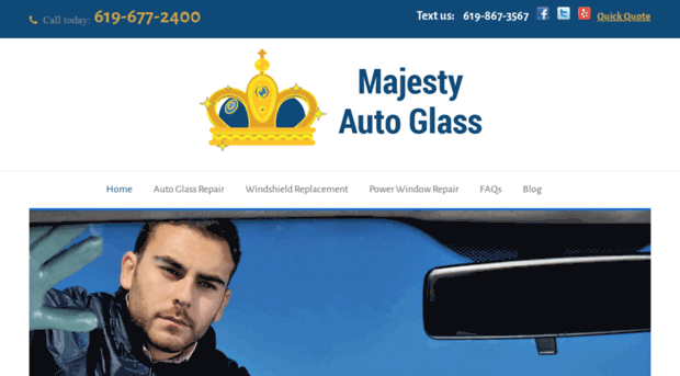 majestyautoglassrepair.com