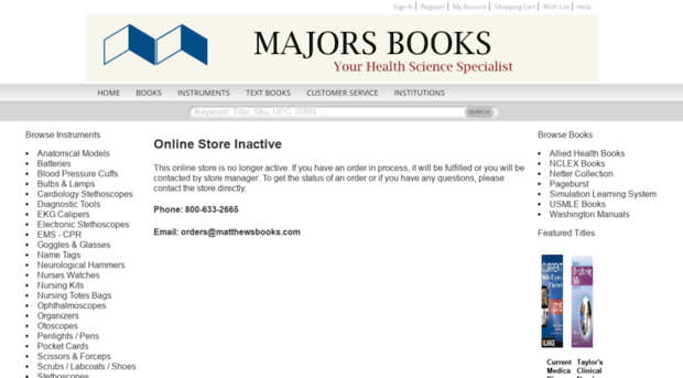 majorsbooks.com