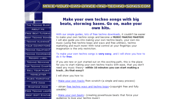 make-your-own-dance-and-techno-songs.com