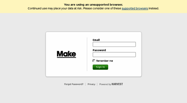 make.harvestapp.com