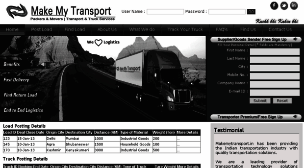 makemytransport.in