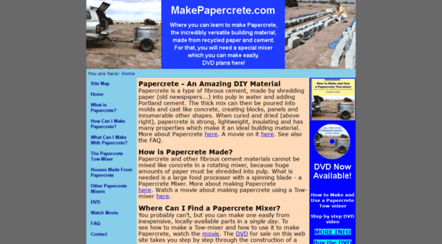 makepapercrete.com