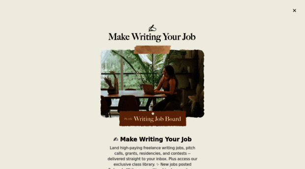 makewritingyourjob.com
