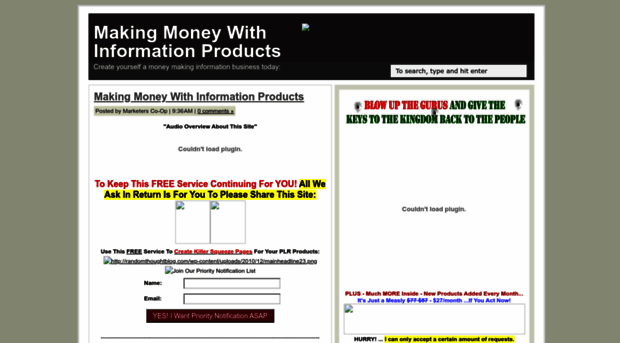 makingmoneywithinformationproducts.blogspot.com