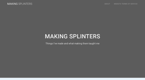 makingsplinters.com