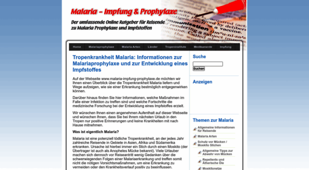 malaria-impfung-prophylaxe.de