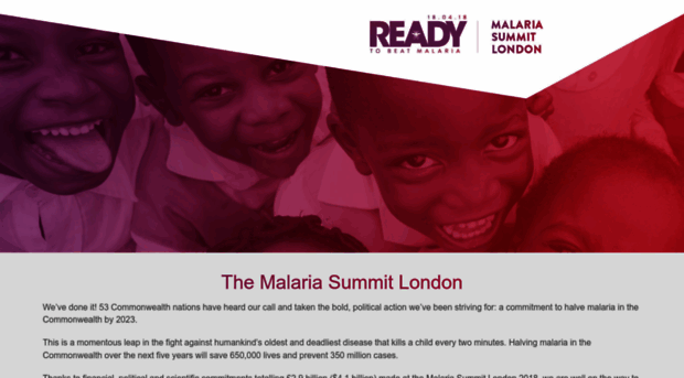 malariasummit.com