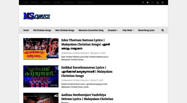 malayalamchristiansongs.in