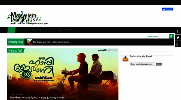 malayalamsonglyrics4you.blogspot.com