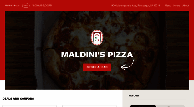 maldinispizzamenu.com