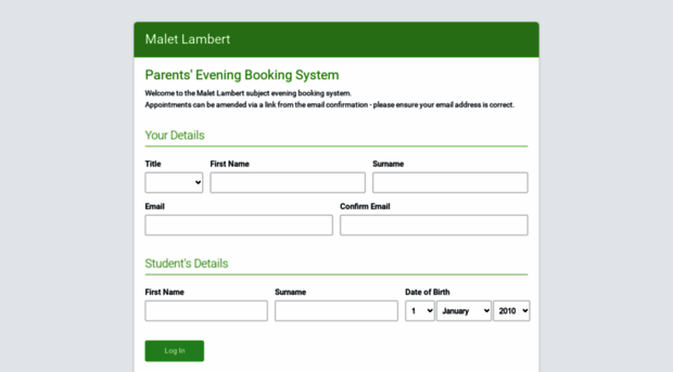 maletlambert.parentseveningsystem.co.uk