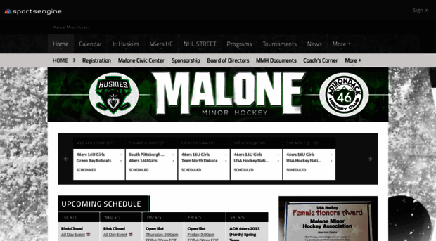 maloneminorhockey.com