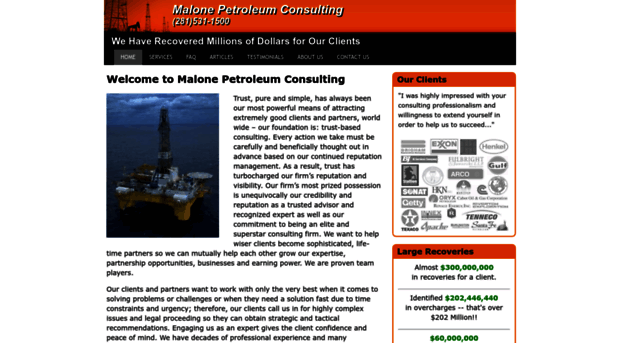 malonepetroleumconsulting.com