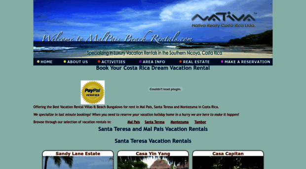 malpais-beach-rentals.com