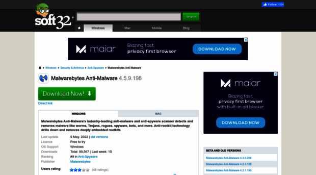 malwarebytes-anti-malware.soft32.com