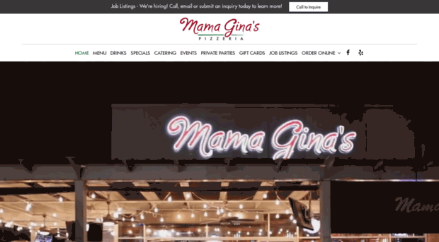 mamaginaspizzeria.com