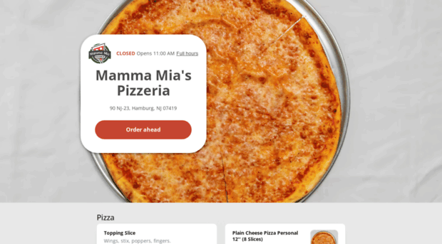 mammamiaspizzeriamenu.com