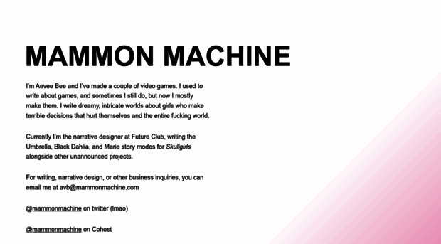 mammonmachine.com