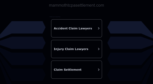 mammothtcpasettlement.com