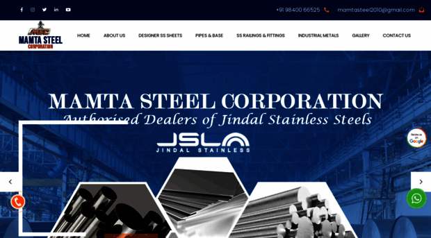 mamtasteelcorporation.com