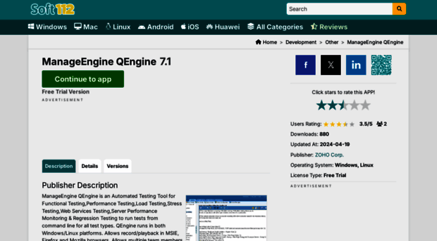 manageengine-qengine.soft112.com - ManageEngine QEngine 7.1 Free ...