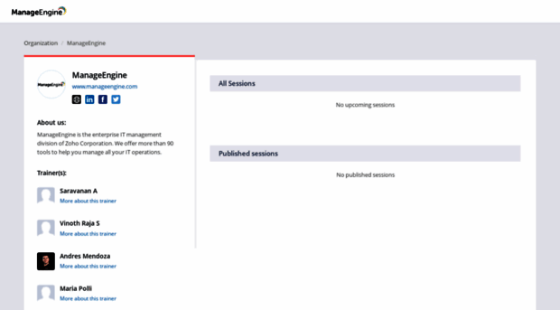 manageengine.zohoshowtime.com