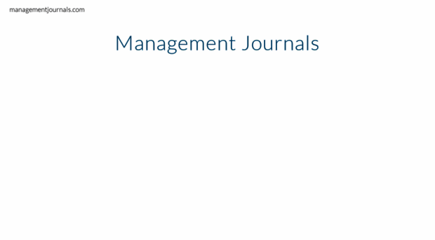 managementjournals.com