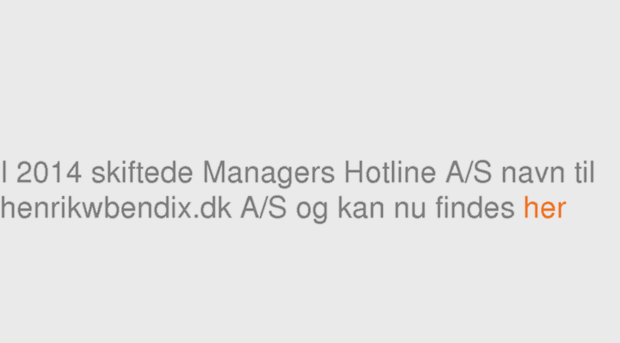 managershotline.dk