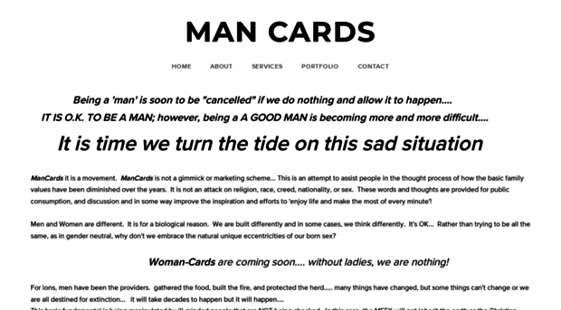 mancards.com