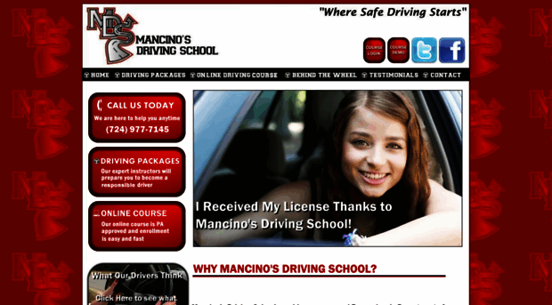 mancinosdrivingschool.com