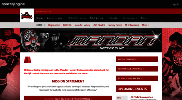 mandanhockey.com