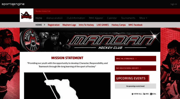 mandanhockey.sportngin.com