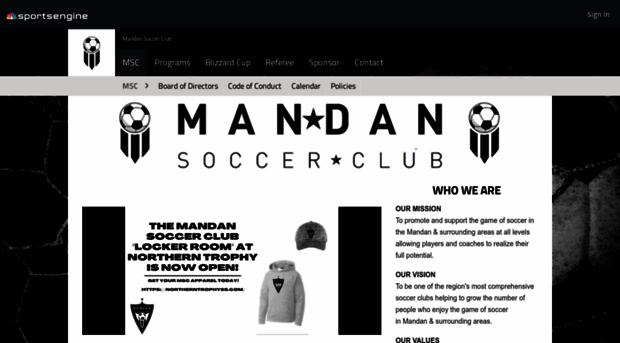 mandansoccer.com