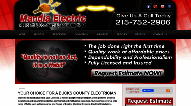 mandiaelectric.com