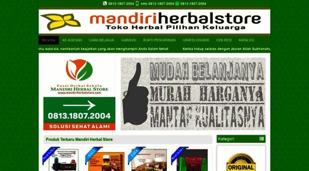 mandiriherbalstore.com