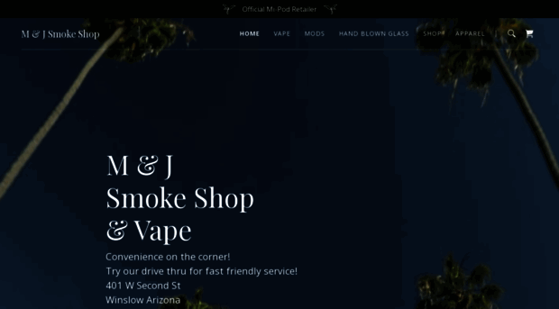 mandjsmokeshop.com