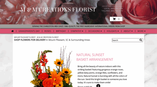 mandmcreationsflorist.com