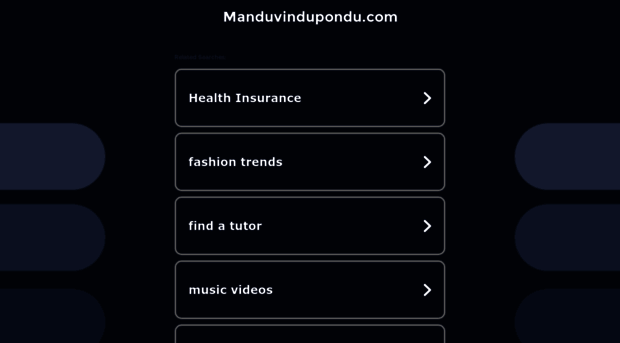 manduvindupondu.com